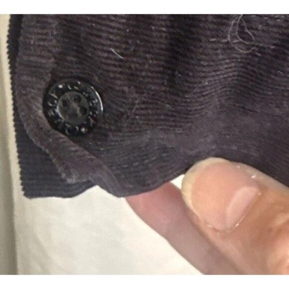 VTG Quacker Factory Black Corduroy Embroidered Pumpkin Halloween Shirt Blouse M - Picture 5 of 10